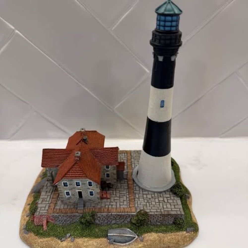 Fire Island Lighthouse  Danbury Mint Fire 1994 Vintage Long Island NY